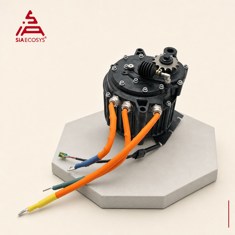 مجموعة محرك QSMOTOR J155A-36 ب - مراجعة Mid Drive Motor Kit 72V 5000W وسعره